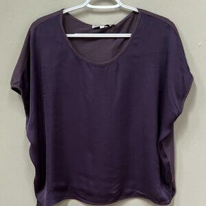 Michael Stars Purple Elena Boatneck Boxy Tee - Women, Size: S